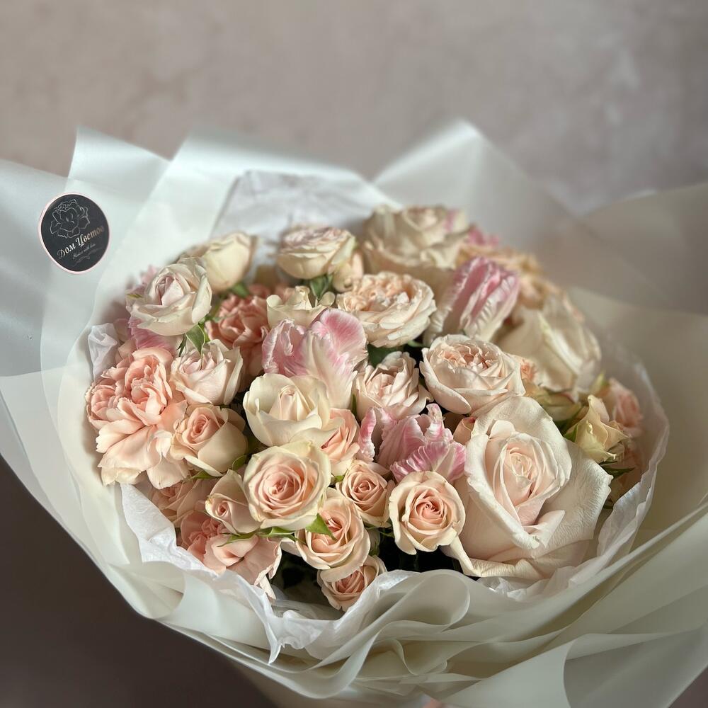 тюльпанами и диантусами тюльпанами и диантусами